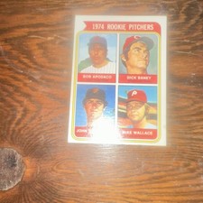 Topps 1974 Rookie Pitchers #608 Apodaca Baney D'Acquisto Wallace