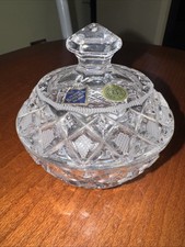 PORTA BON BON IN CRISTALLO, Porta Caramelle, Bomboniera Bohemia 24% PbO