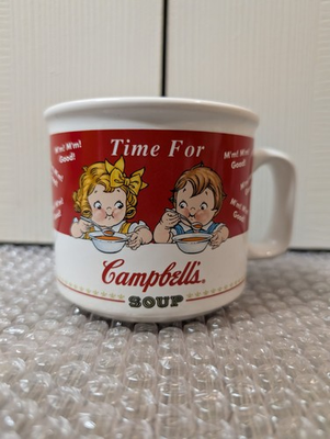 #ad Time for Cambell#x27;s Soup Cup Mug by Houston Harvest Gifts Collectible 1998 $3.49
