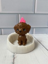 Barbie Brown Labrador Puppy Dog Bed Accessories Playset (C1)