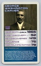 GEORGE WASHINGTON CARVER TOP TRUMPS TOP 30 SCIENTISTS
