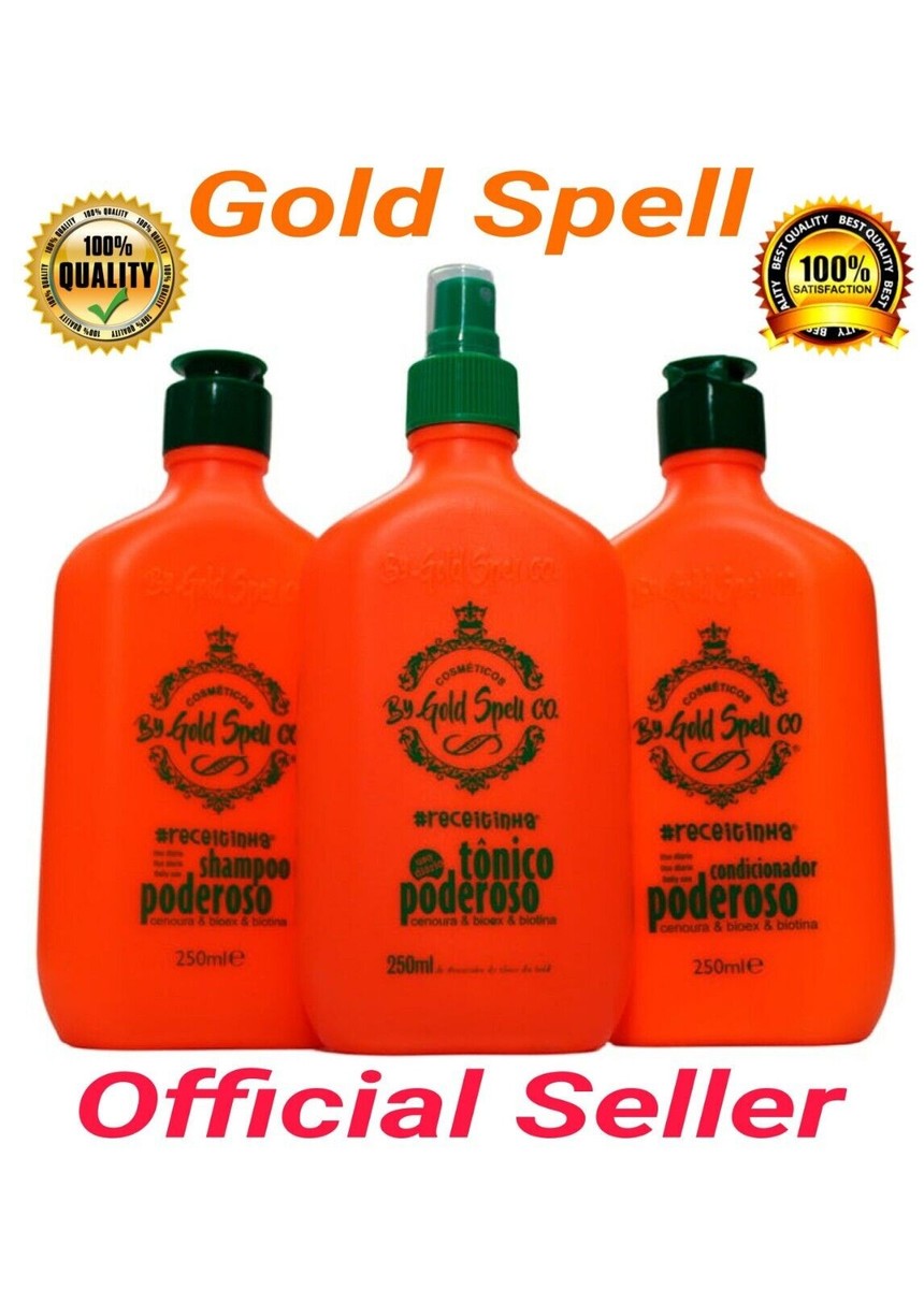 Gold Spell Cosmetics-Champú + Acondicionador + Potente Tónico