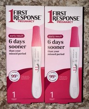 LOT OF 2 FIRST RESPONSE EARLY RESULT PREGNANCY TESTS NEW IN BOX SEALED