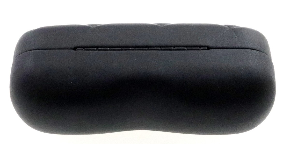 Authentic CHANEL Black Cambon Quilted Clamshell Leather 