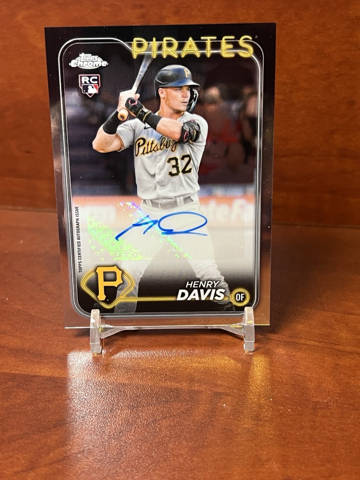 2024 Topps Chrome Update Series - Autographs Henry Davis #AC-HD (AU, RC)