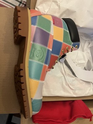 Supreme Timberland  Patchwork 6  Premium Waterproof Boot Multicolor Size 13