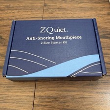 ZQuiet Anti Snoring Mouthpiece 2 Size Starter Pack New Sealed Box USA