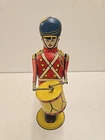 Vintage 14" Wolverine Tin Litho No. 27 Wind Up Drum Major - READ