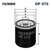 ÖLfilter Filtron OP 572 Anschraubfilter FüR Peugeot CitroËN Toyota 107 C1 108 6