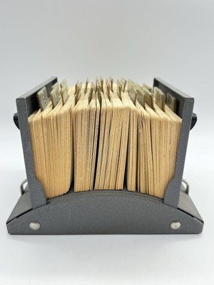 Rolodex V-File Vintage Model V535 Complete with UNUSED Files