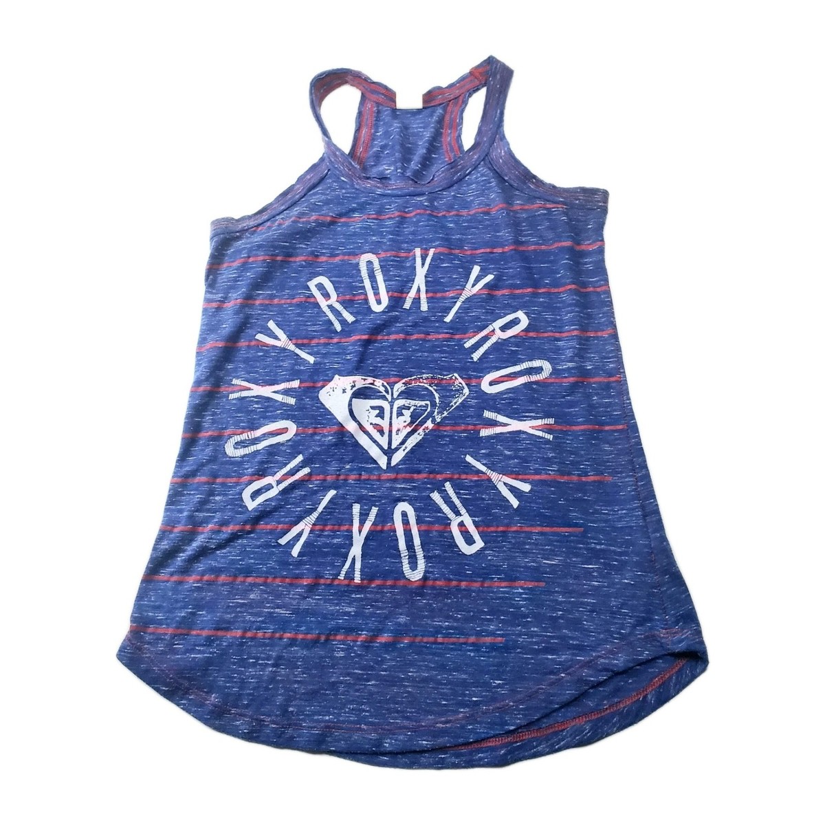 Roxy Top Womens XS Blue Racerback Logo Sleeveless Soft NWOT Y2K