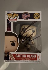 CAITLIN CLARK SIGNED AUTOGRAPHED FUNKO POP 02 INDIANA FEVER PSA/DNA COA
