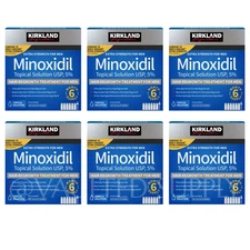 Kirkland Signature Minoxidil 5% Extra Strength for Men Hair Regrowth 6 Boxes