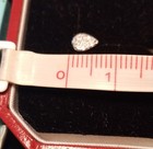 9ct white gold paved diamond stud earrings for pierced ears