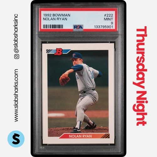 1992 BOWMAN #222 NOLAN RYAN PSA 9