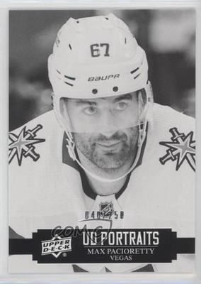2021 Upper Deck Series 1 UD Portraits Black & White /250 Max Pacioretty #P-2 f1h