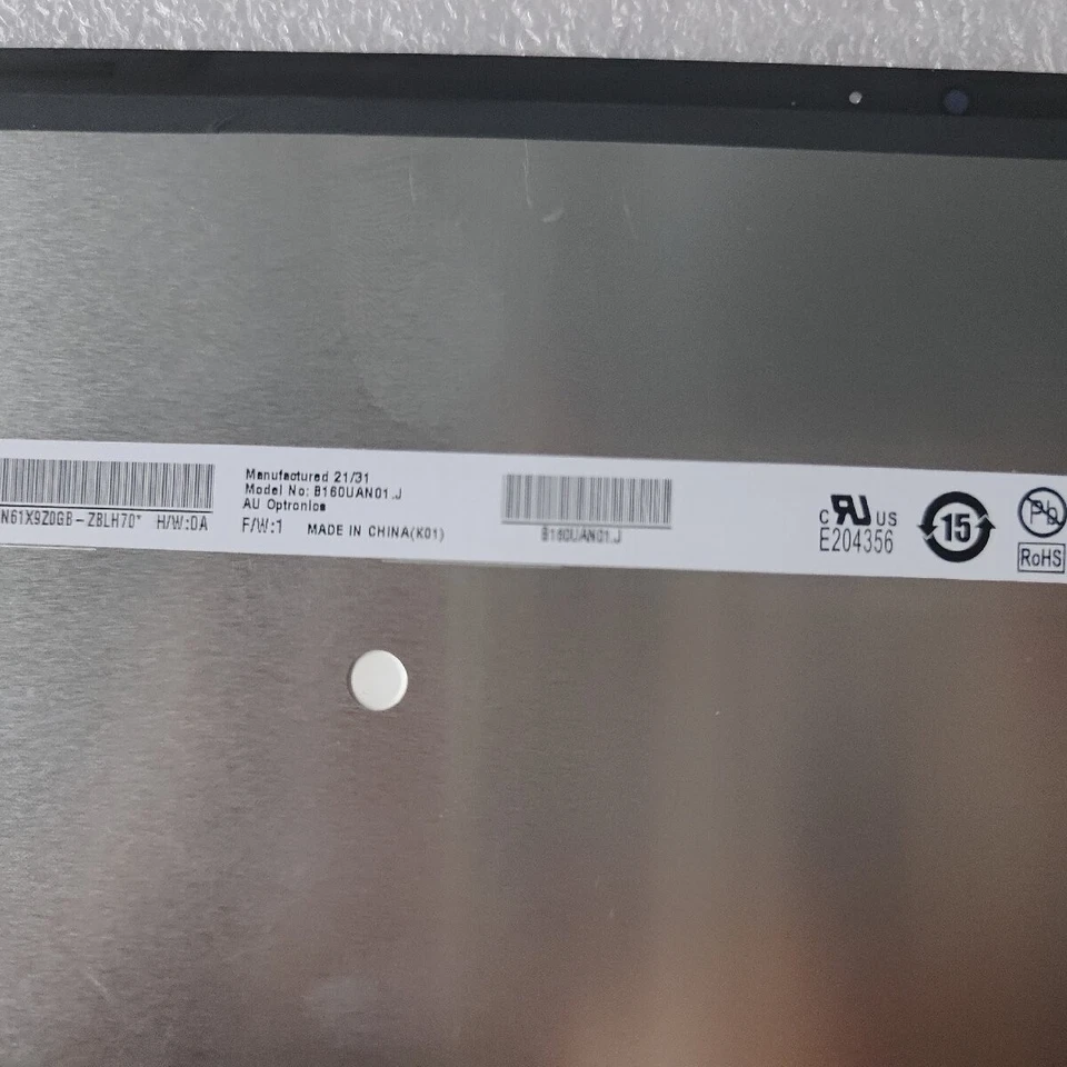 16.0"WUXGA touch LAPTOP LCD SCREEN assembly  f MSI Summit E16 Flip A13MT MS-1592 - Image 3 of 4