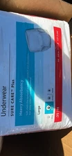 Cardinal Health Sure Care Heavy Absorbency Disposable Underwear Size large 
