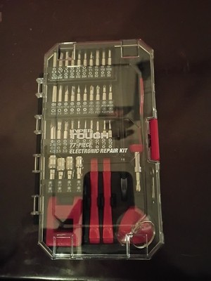 Hyper Tough 77 Piece Precision Tool Kit with Magnetic Screwdriver Standard Size