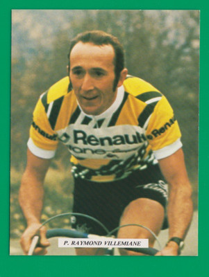 CYCLING cycling card PIERRE RAYMOND VILLEMIANE team Renault Gypsy 1978