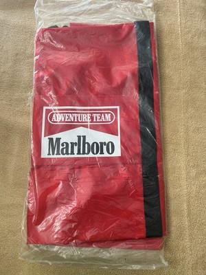 Marlboro Cigarettes Large Draw String Duffle Bag Vintage 1990 s Promo Miles NOS