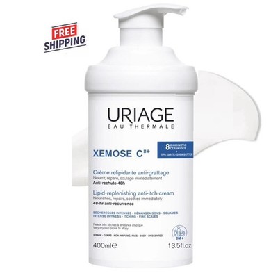 Uriage Xemose C8+ Lipid-Replenishing Anti-Itch Cream 400ml / 13.5oz EXP 07/28