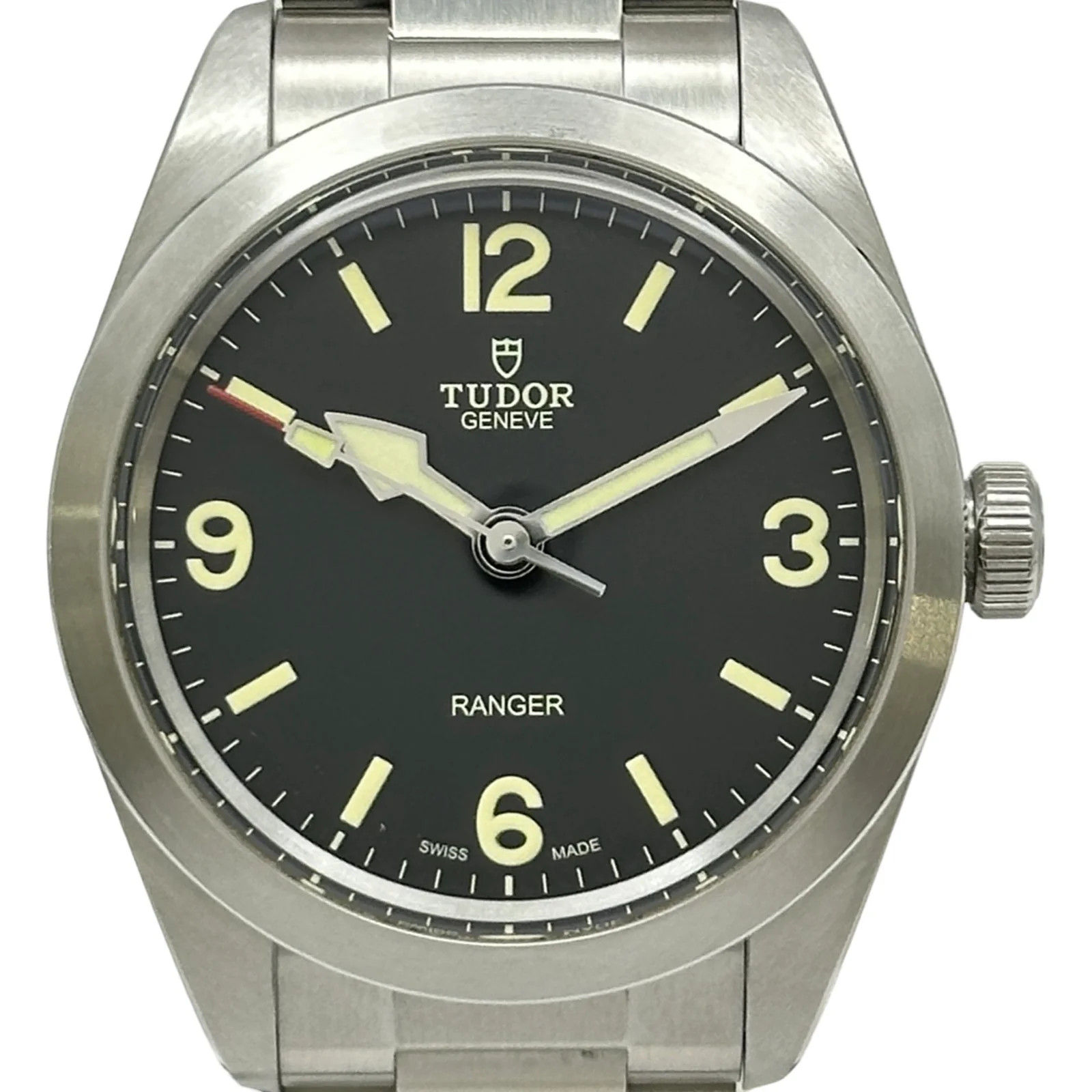 TUDOR Ranger 79950 39mm Stainless Steel Black Dial Automatic Watch #OKW4319