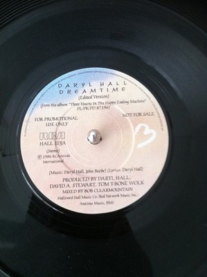 Daryl Hall - Dreamtime - Used Vinyl Record 7 - Promo - F7294z