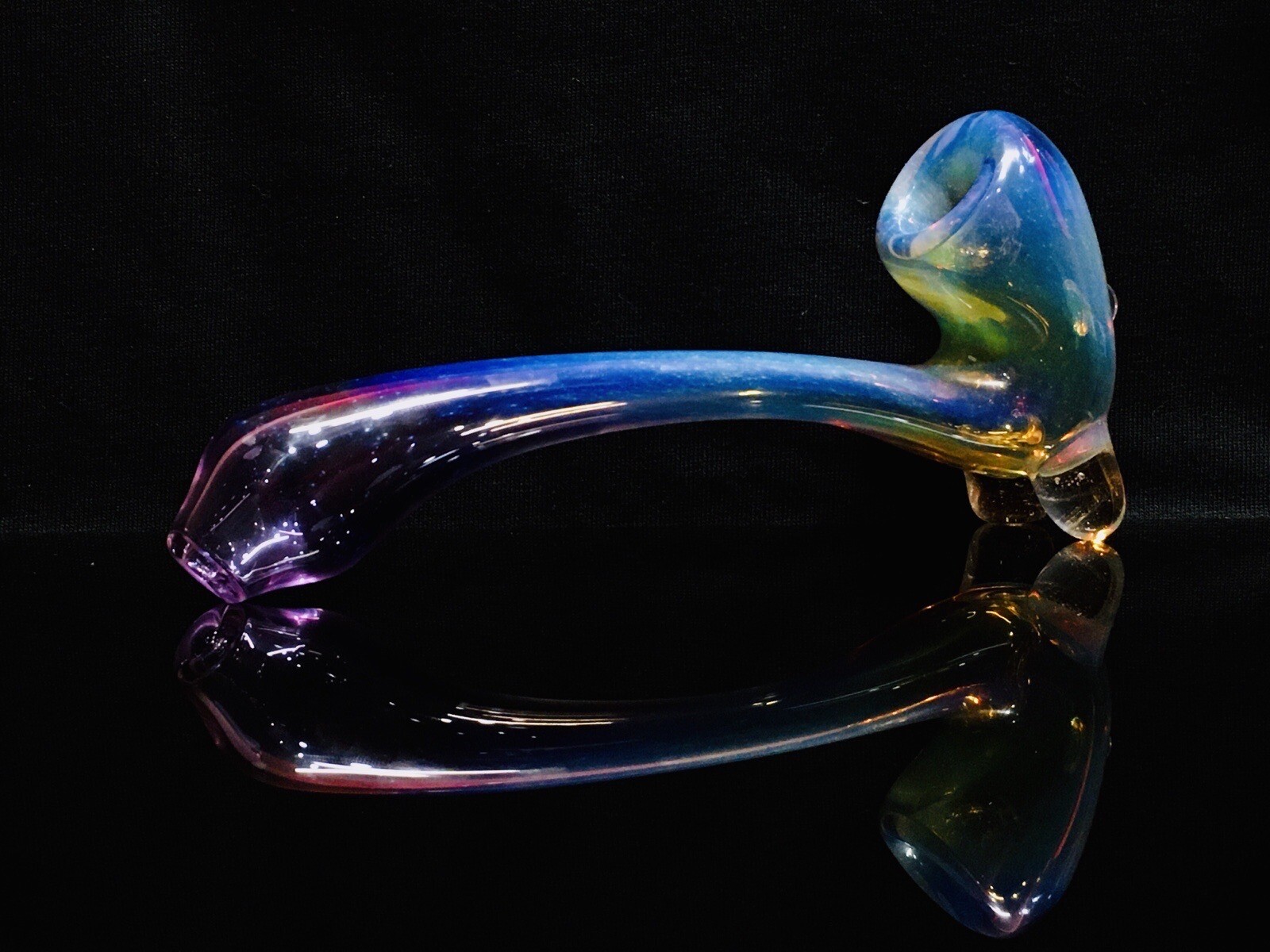 6" Purple Fumed Sherlock Collectible Glass Tobacco Smoking Pipe