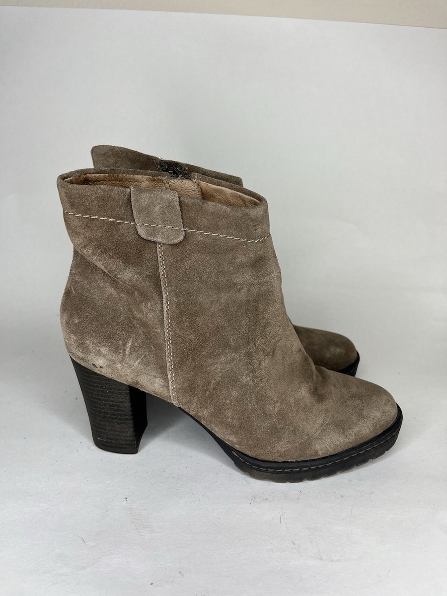 biala shoes Ankle Boots Heels Women Size US Brown Suede Heels