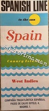 Begona and Monserrat  1950s-60s Cruise Brochure Spanish Line
