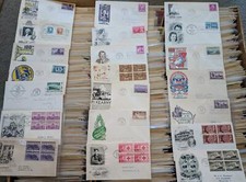 OVERSTOCK SALE 1940s CACHETED FIRST DAY COVERS - BUY 1 OR MANY $1.19 EACH & FREE