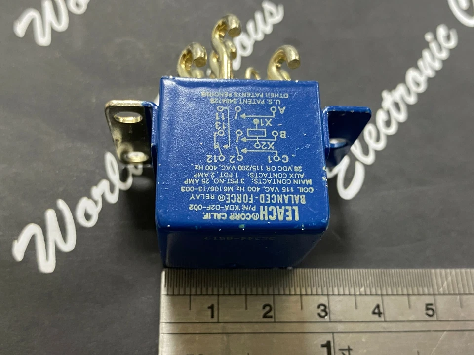 1pcs - LEACH KDA-D2F-002 28VDC OR 115/200VAC 3PST-NO 25A Relay - AHX209 - Image 4 of 4