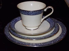 Mandeville Blue MINTON China Salad  Bread & Butter Plate Cup & Saucer