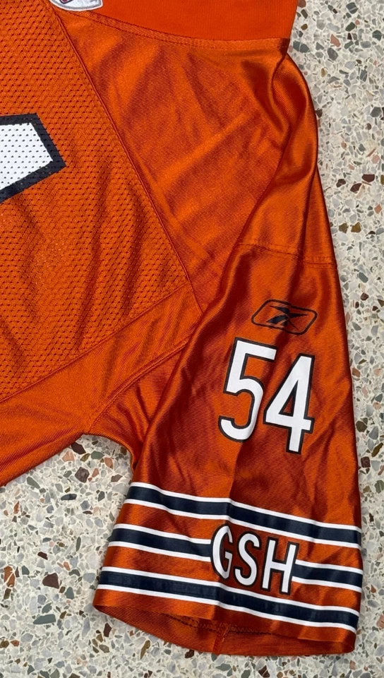 Camiseta de fútbol americano Reebok On Field NFL Chicago Bears de colección #54 Brian Urlacher talla M Foto 4 de 4
