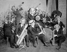 1919-1920 Art Hickman's Orchestra, NYC Vintage/ Old Photo 8.5" x 11" Reprint