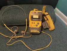 Sony Walkman Sports SRF-M70 Radio , Unit Works Great , Headphones Low Volume