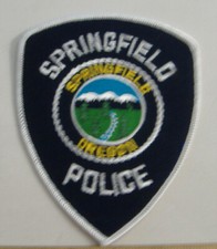 SPRINGFIELD  OREGON   POLICE FABRIC PATCH