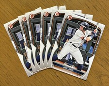 Lot (6) of Jace Jung 2023 Bowman Draft #BD104 Tigers MLB Debut