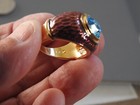 gorgeous Kenneth J Lane KJL faux Blue Topaz & Enamel RING 7.25 — photo 8