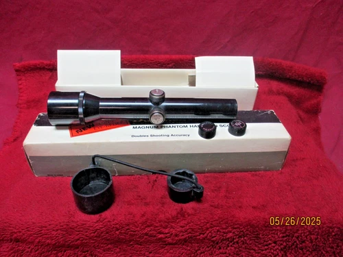 Vintage Bushnell Magnum Phantom, 1.3X Scope,w/Box, Pistol Scope, 7/8" Tube