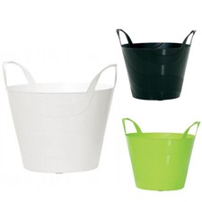 Flexi Bucket Plastic Tub 15 30 45L Bin Storage Feed Garden Building Laundry Toys