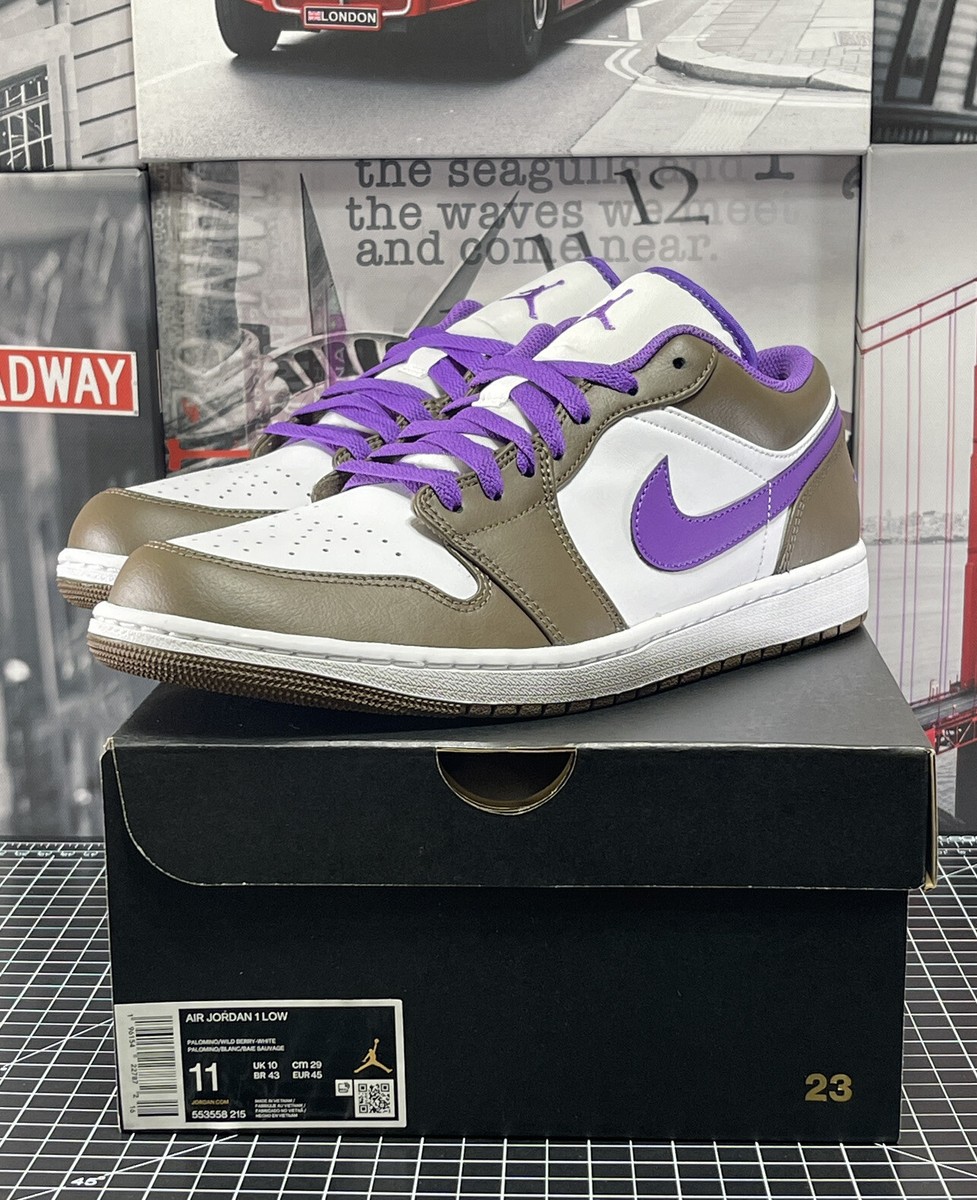 Air Jordan 1 Low Palomino / Wild Berry-White Men\'s 11 New 553558-215‎ Jordan Men main image 4