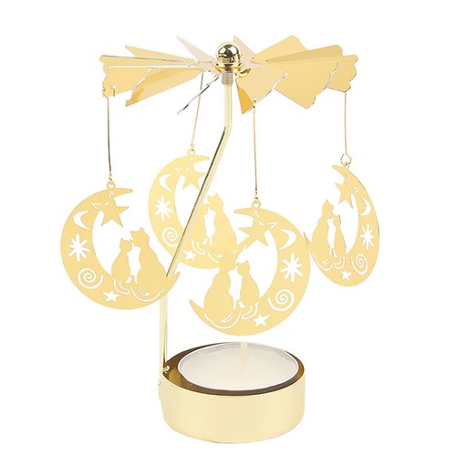 Rotating Candle Holder Spinning Tealight Holder for Christmas Wedding Home Decor - Picture 22 of 48