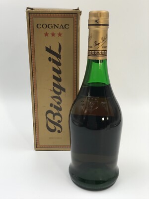 Cognac Bisquit Dubouché 3 Étoiles Vintage Années 1960 – Bouteille 73cl 40% – Collection