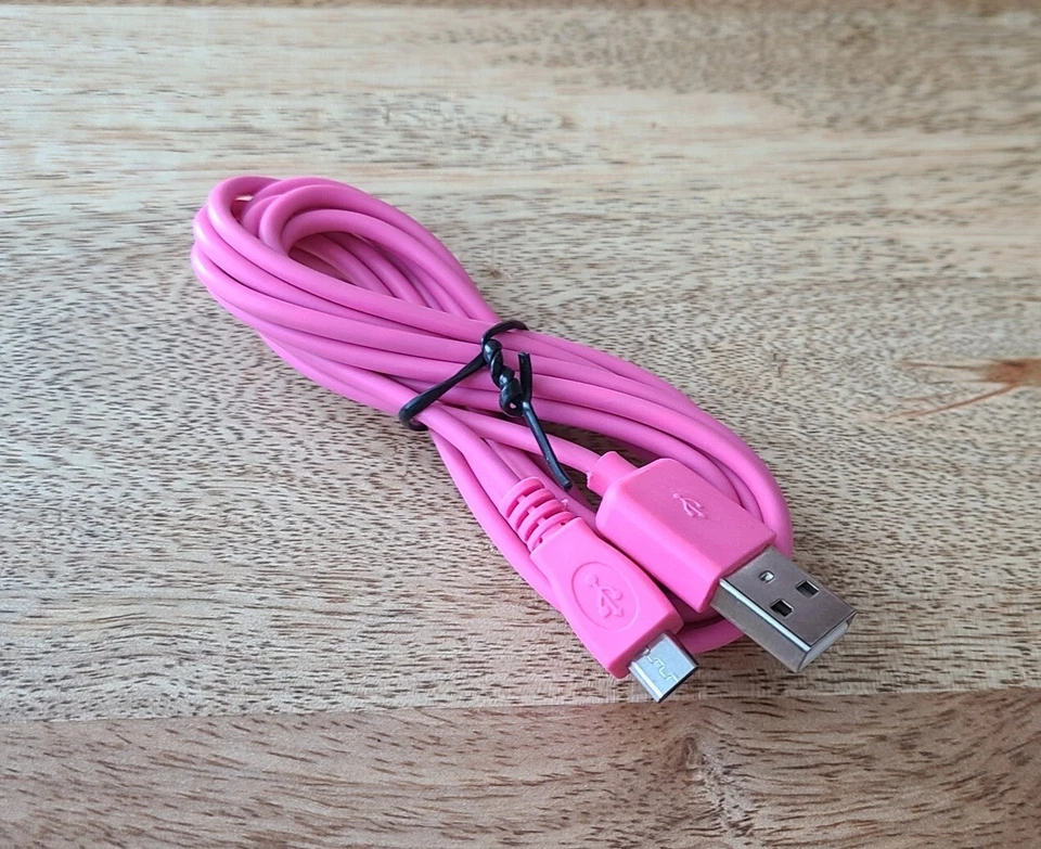 Carga USB A a Micro USB. Insten rosa intenso. 6 pies Lote 3 piezas Foto 3 de 4