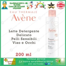 Eau Thermale Avène Latte Detergente Delicato Lenisce Strucca Avene 200 ml