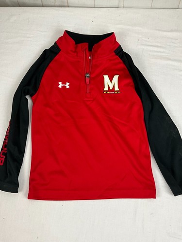 Kids Under Armour NCAA University of Maryland Terrapins 1/4 Zip Jacket Size 2T - 第 1/3 張圖片