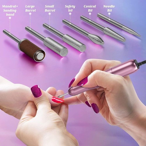 Electric Nail Drill - Electric Nail File Efile Nail Drill Professional Manicure - Picture 6 of 12