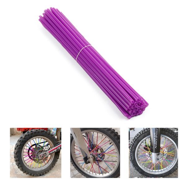 Wheel Rim Spoke Covers Wraps Purple for Honda XL600 V XL650